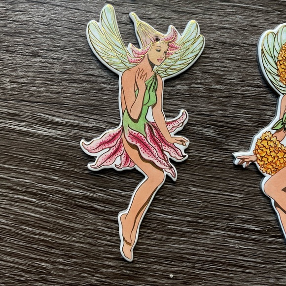 1996 Fairy Pixie Christmas Ornaments Tom Tierney Rare NOS B. Shackman Co (6 pcs) - Picture 8 of 12